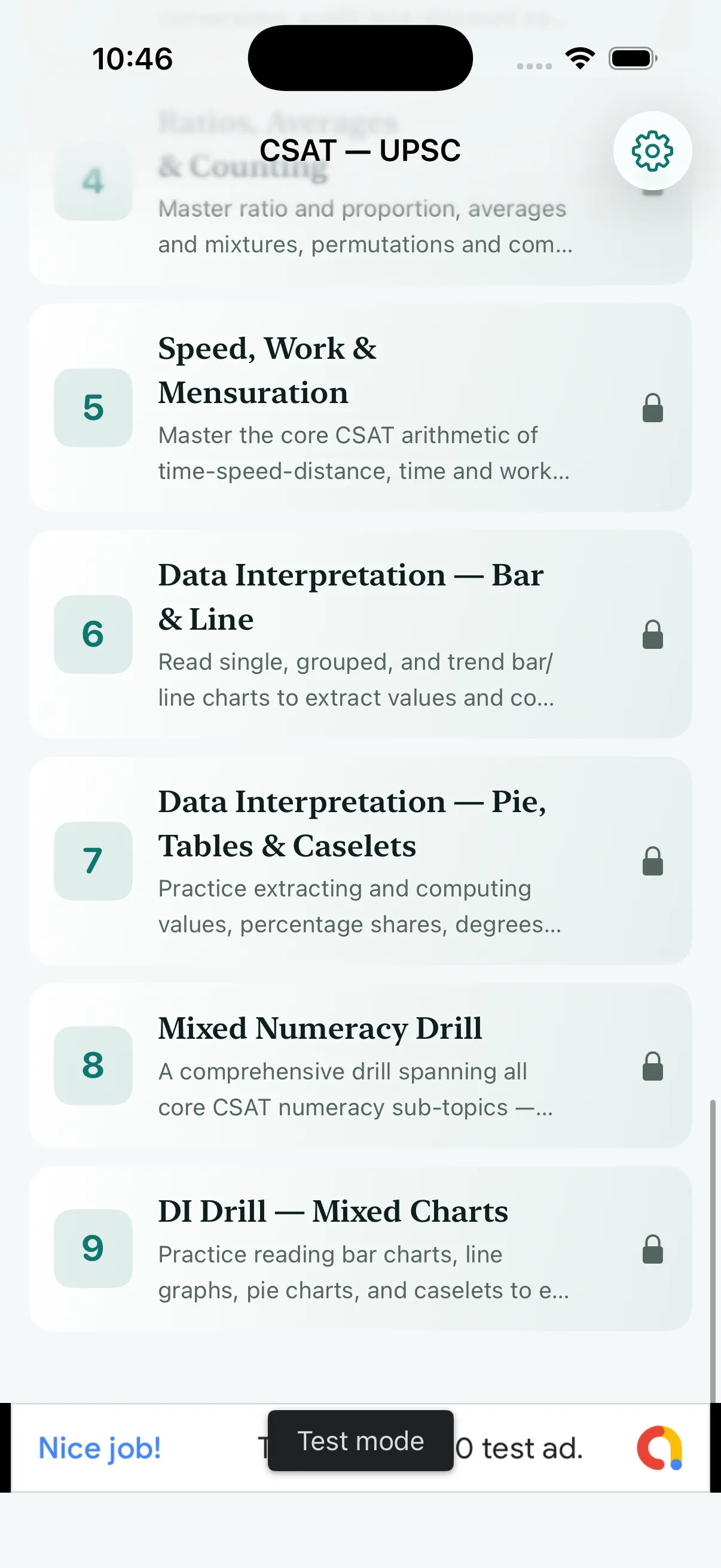 Numeracy and DI chapters